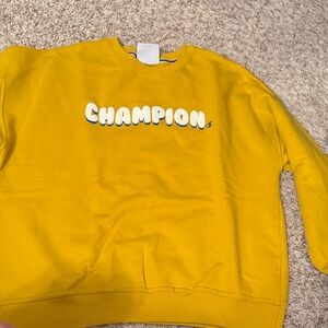 Champion Mustard Crewneck Sweatshirt
